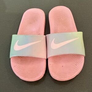 Nike Pink and pastel Youth Slides